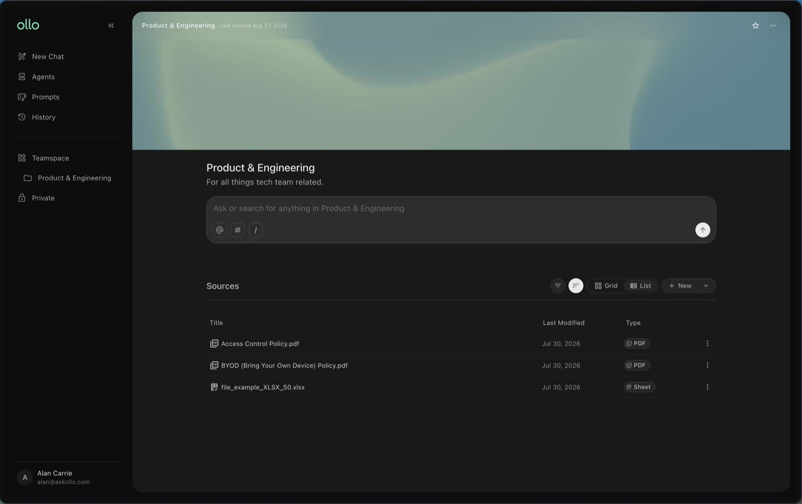 A knowledge source showing indexing complete