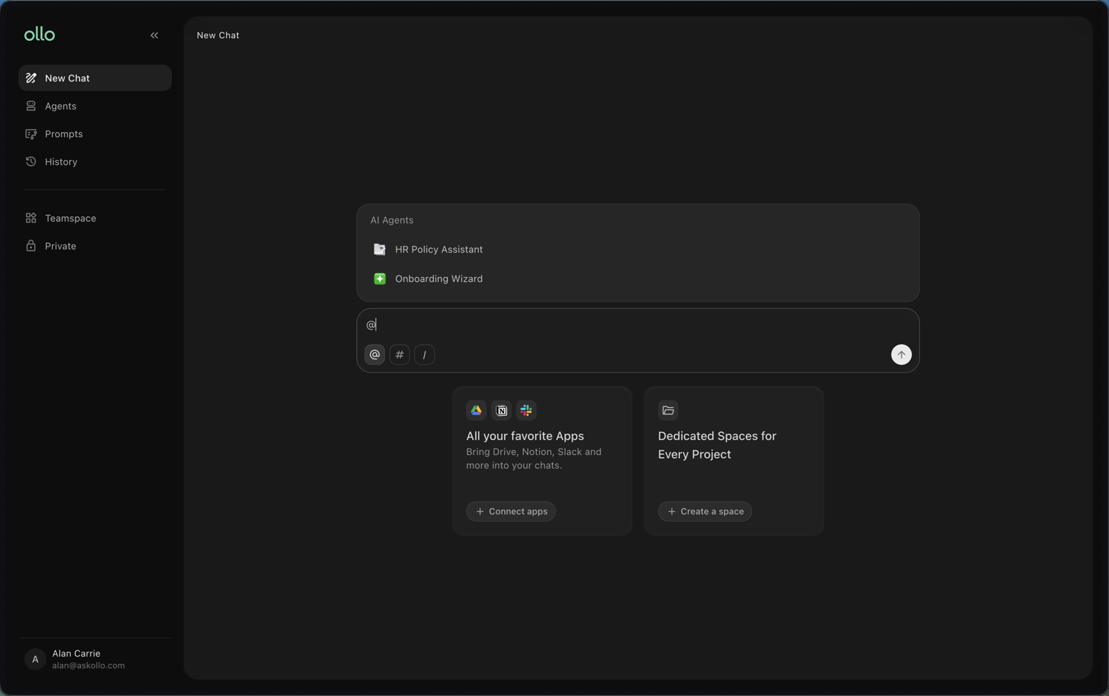 Using a shared agent